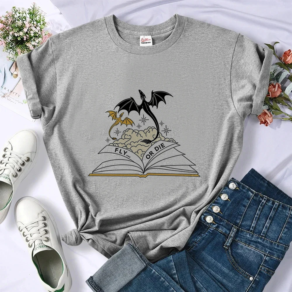 Fourth Wing t shirt femme cheap y2k baddie t shirt streetwear aesthetic grunge gyaru cutecore