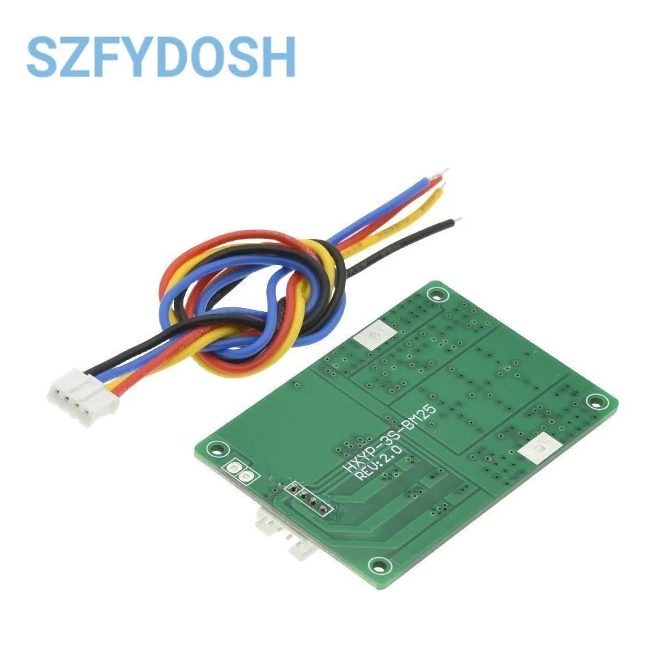 HXYP-3S-BM25 3S Li-ion 11.1V 12.6V Protection Board 18650 Lithium Battery Protection Board 20A BMS Temperature Control Sensor