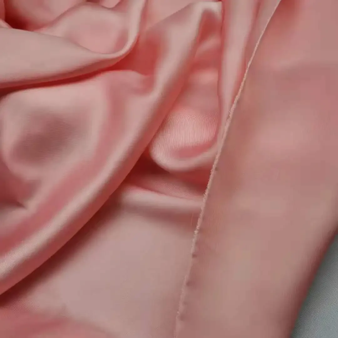 Dress Satin Chiffon Solid Color Soft Slippy Dropping Material Shirt Scarf Glossy Fabric Breathable DIY Sewing