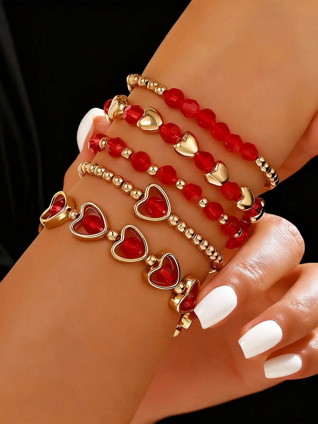 5-Piece Women’S Red…