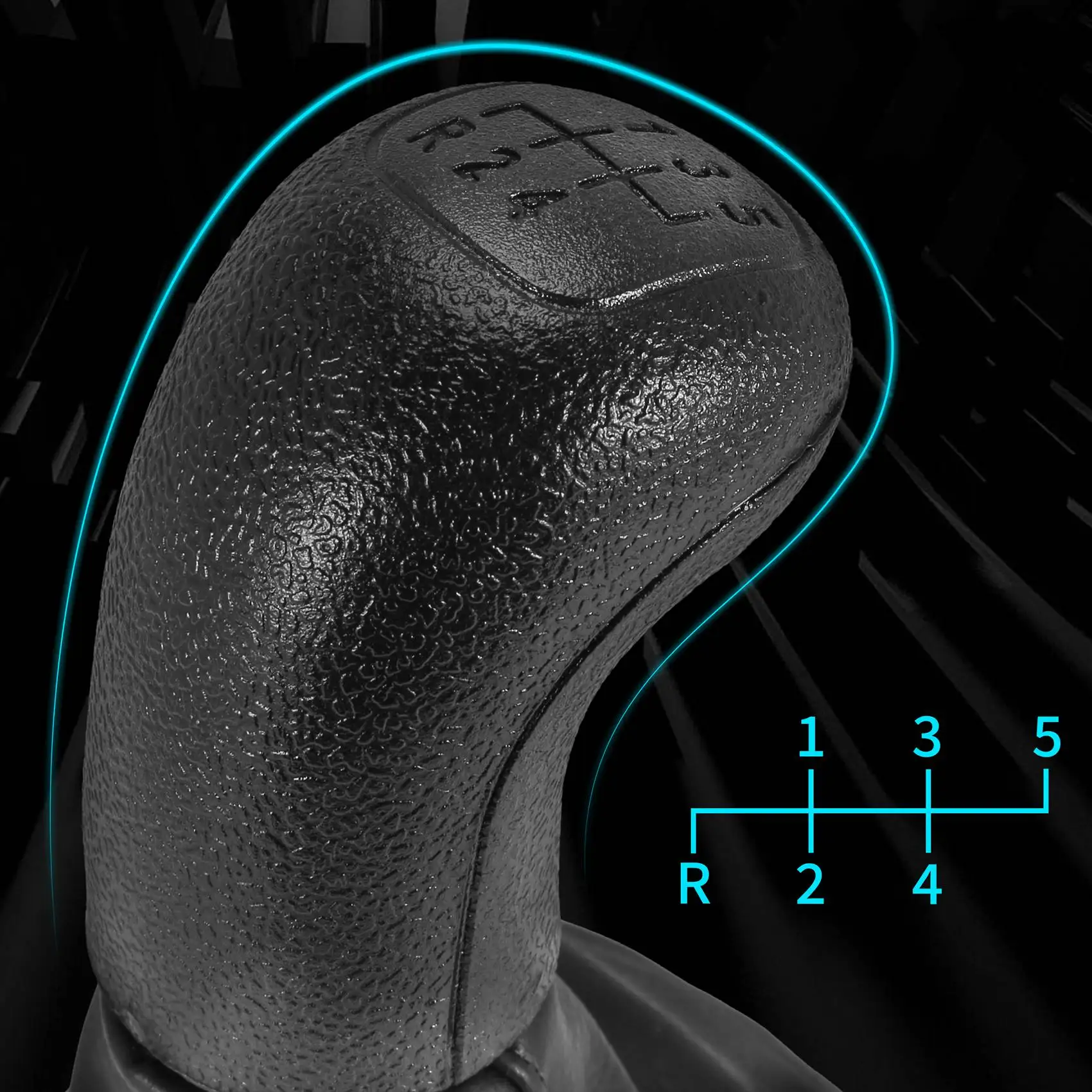 A64P-Manual Gear Shift Stick Knob Lever For Mercedes-Benz Vito W639 638 W638 1996-2003 5 Speed Shift Sleeve Gaitor Boot Cover