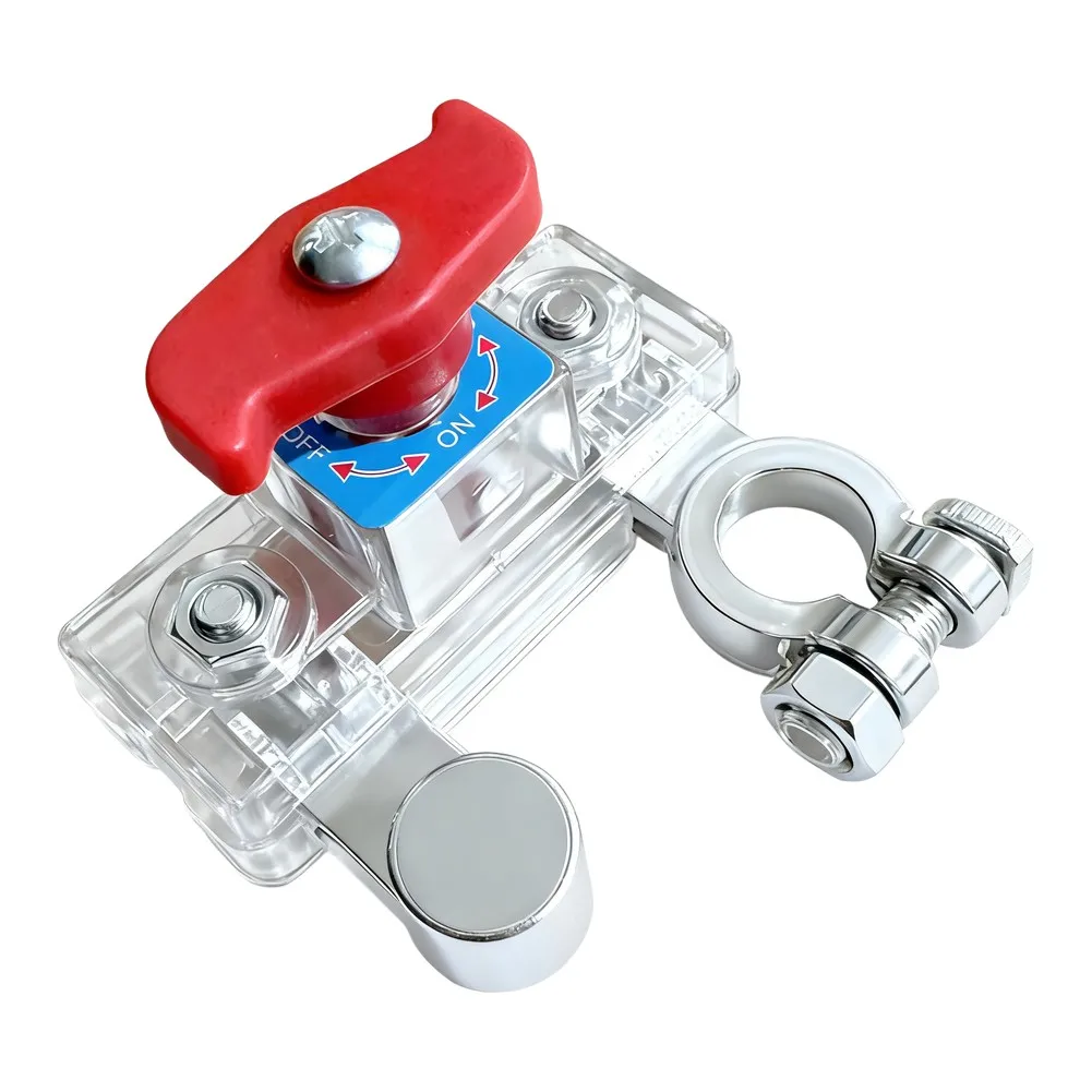 Automotive Battery Cut Off Switch 12V/24V for Secure Power Disconnection and Theft Prevention Compatible with Cars Buses and RVs