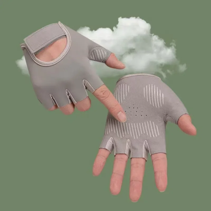 Male Female Half Finger Bicycle Gloves Non slip Fitness Training Gloves Suitable for Gyms Yoga Weightlifting Multi functional