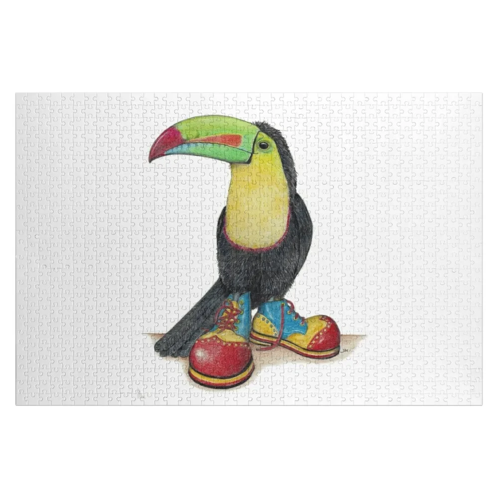 

Toucan in clown shoes Jigsaw Puzzle Jigsaw Pieces Adults Personalised Jigsaw For Children For Kids Puzzle