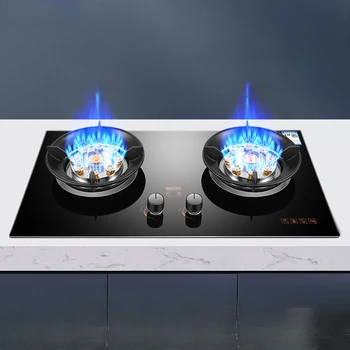Cuisinière à gaz à double Eva, cuisinière à gaz à haute flamme à usage domestique, cuisinière haute performance, appareil à chaleur rapide