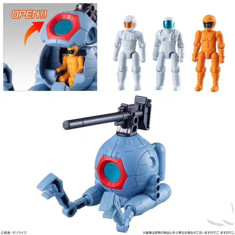 Bandai modello in scala genuina Gundam Miniature War Series V Gundam Z'Gok-E prototipo Zaku Early Type Iron Ball Action Figure Toys