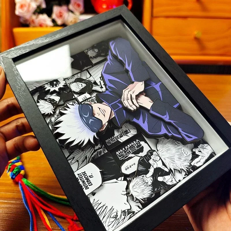Jujutsu Kaisen Gojo 3d Portrait Birthday Gift Bedroom Anime Decorative Painting Living Room Wall Art