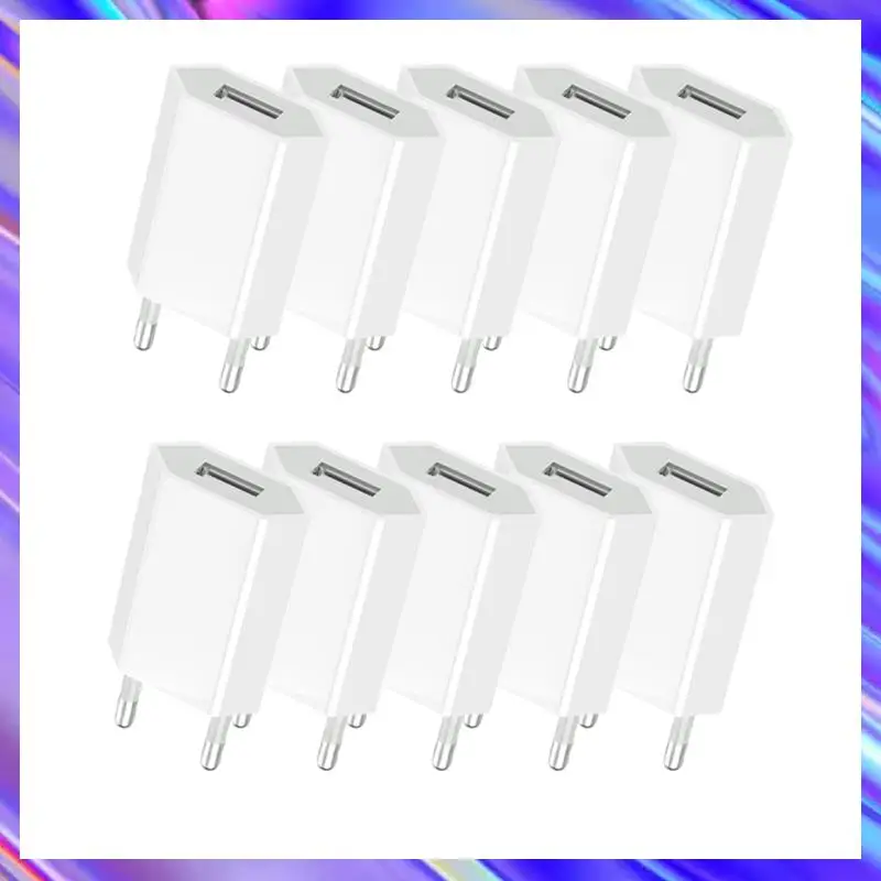 

A24U 10 шт. мини портативный 5 В 1 А ЕС AC USB настенное зарядное устройство адаптер зарядное устройство вилка европейского стандарта