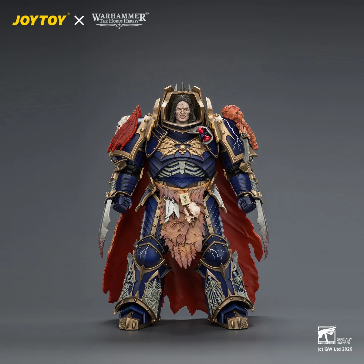 【MT】Pre Sale JOYTOY Warhammer 40K Night Lords Konrad Curze Primarch of The Night Lords Legion 1/18 Action Figurine view 3