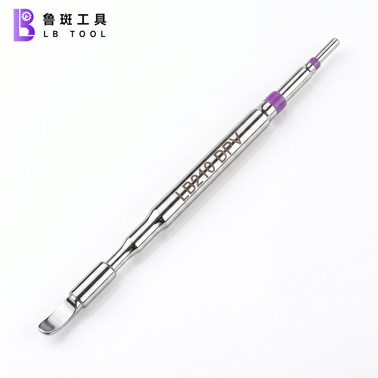 LB Tool LB210-DRV Curved Soldering Iron Tip C210 Fast Heat Multi-Layer Plated For Phone FPC IC Chip Drag Soldering