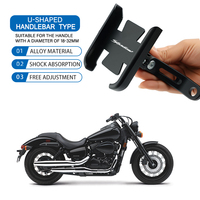 Motorcycle Phone Holder 360° Rotation Aluminum Alloy Bracket Handlebar Mount For Shadow Phantom Aero 600 1100 VT400 VT600 1300