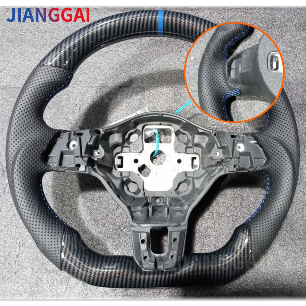 Hydro-Dip Koolstofvezel Stuurwiel Voor Volkswagen Golf 6 GTI MK6 GTD R 2009-2013 Polo GTI Tiguan Passat R-Lijn Stuurwiel