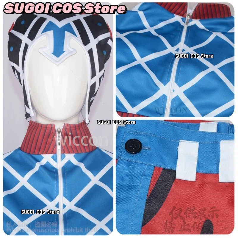 زي أنيمي جو التأثيري غيدو ميستا قميص مردف مثير دعائم الفهد قبعة مسدسات الجنس زي الرياح الذهبية