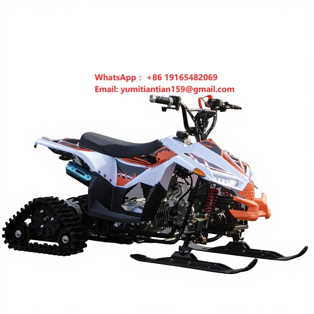Snowmobile ATV 125cc Chinese Kids Mini Scooter Chain Drive Automatic Transmission 4-Stroke