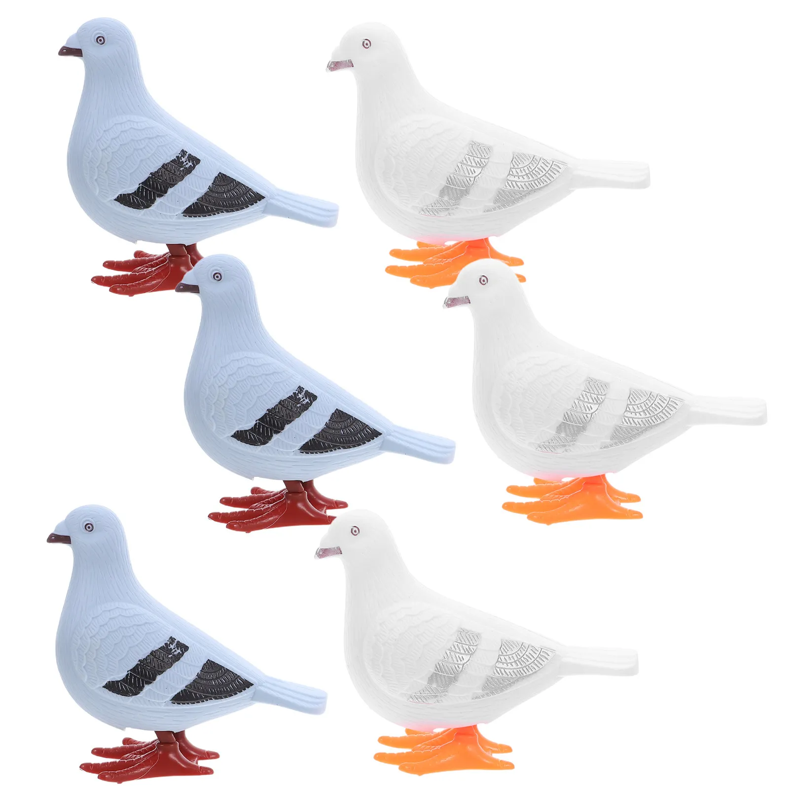 

6Pcs Wind Up Pigeons Cute Walking Motion Design Develops Hand-Eye Coordination Perfect for Kids Ages 1-3 Birthday Party Favors