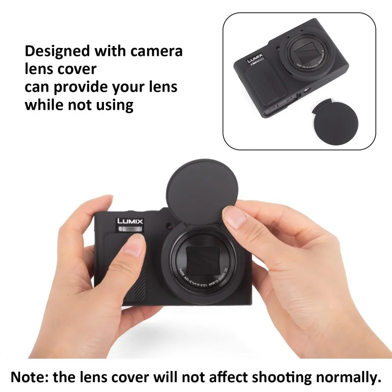 لينة سيليكون المطاط كاميرا الجسم الحال بالنسبة لباناسونيك لوميكس TZ99 DC-TZ99 ZS99 DC-ZS99 حقيبة للصدمات غطاء عدسة واقية #4