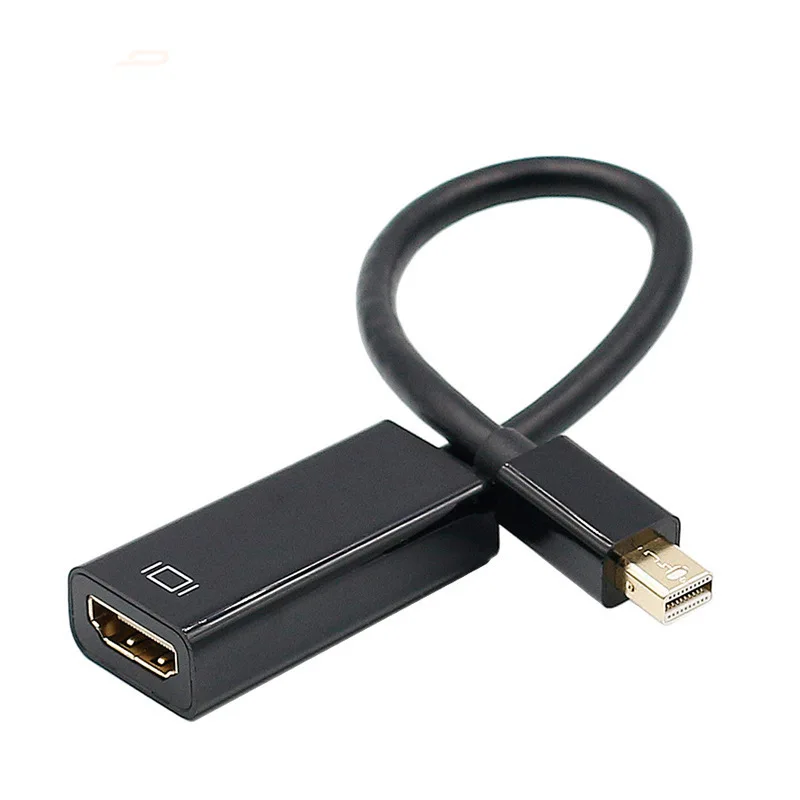 

4K/1080P Mini DP To HDMI-compatible Adapter Cable 4k Mini DisplayPort to HDMI HD Female Converter Compatible for MacBook Air/Pro