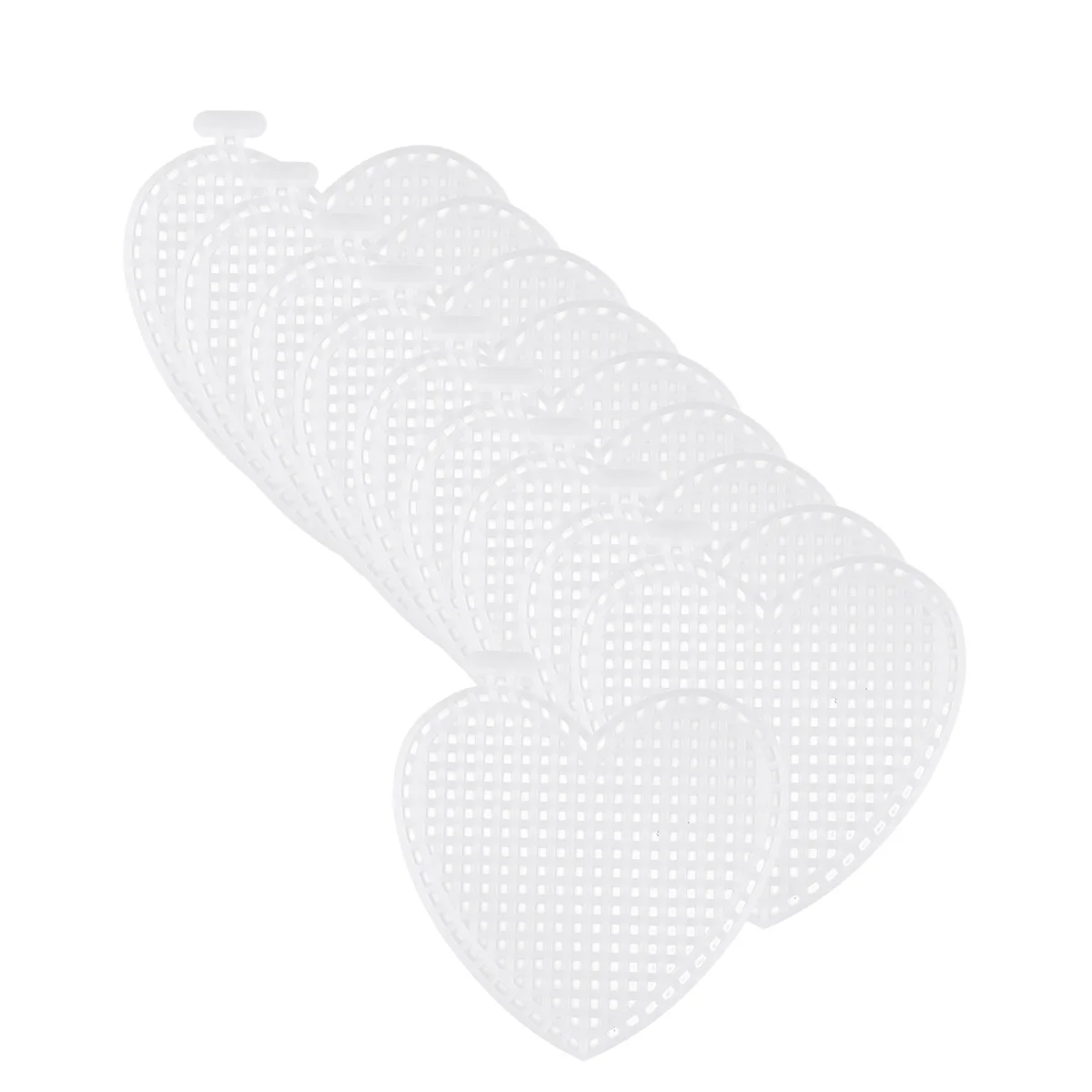 50 قطعة من أوراق التثبيت البلاستيكية عبر غرزة شبكة للتطريز الحرفية للأطفال والكبار لوحة بطانة متعددة الأغراض هدية مصنوعة يدويًا