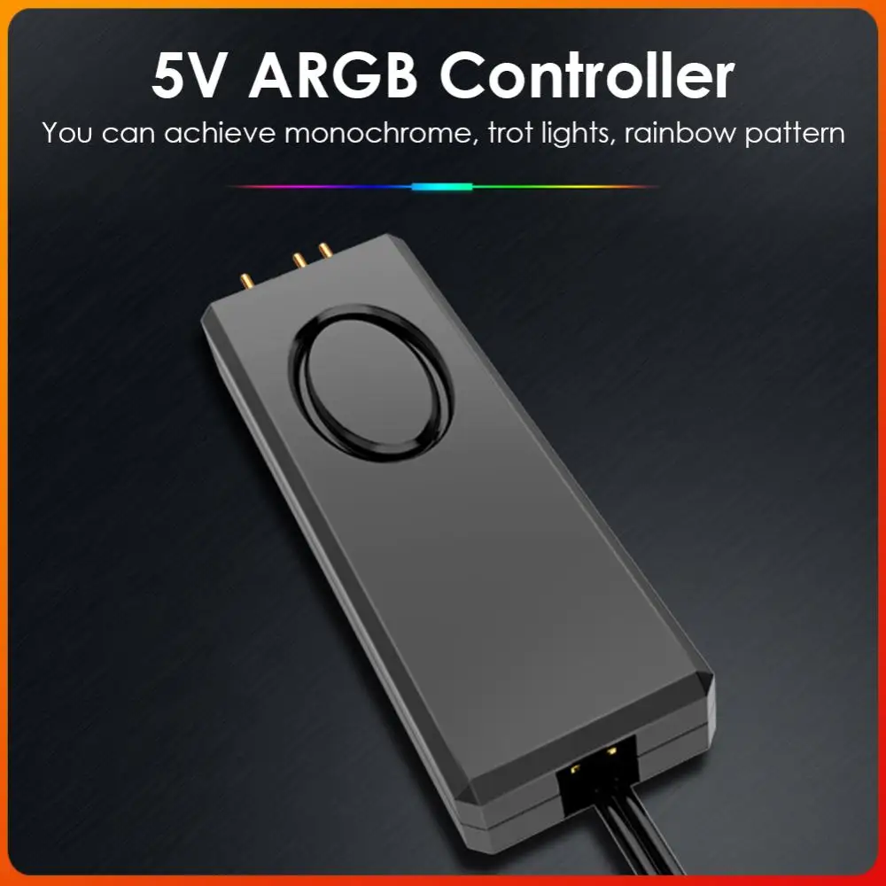5V Gorgeous ARGB Controllers Desktop Strong Toughness SATA Pins Power Supply Electric Portable RGB Remote Control