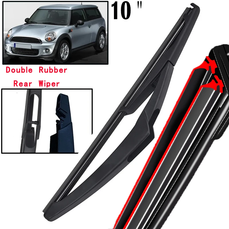 

Car Wiper 10" Rear Wiper Blade For Mini One Cooper S D Hatch R56 2006 - 2013 Windshield Windscreen Clean Tailgate Window