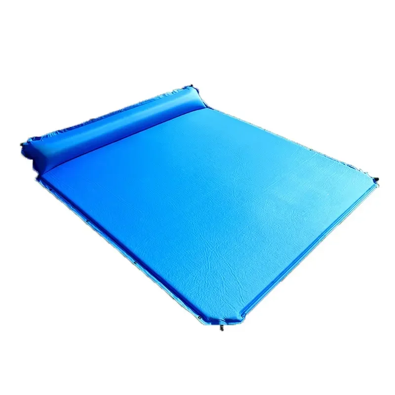 Hanyu Outdoor Breathable Moisture-proof Three-person PVC Automatic Inflatable Mattress Built-in Pump Tent Mat Camping