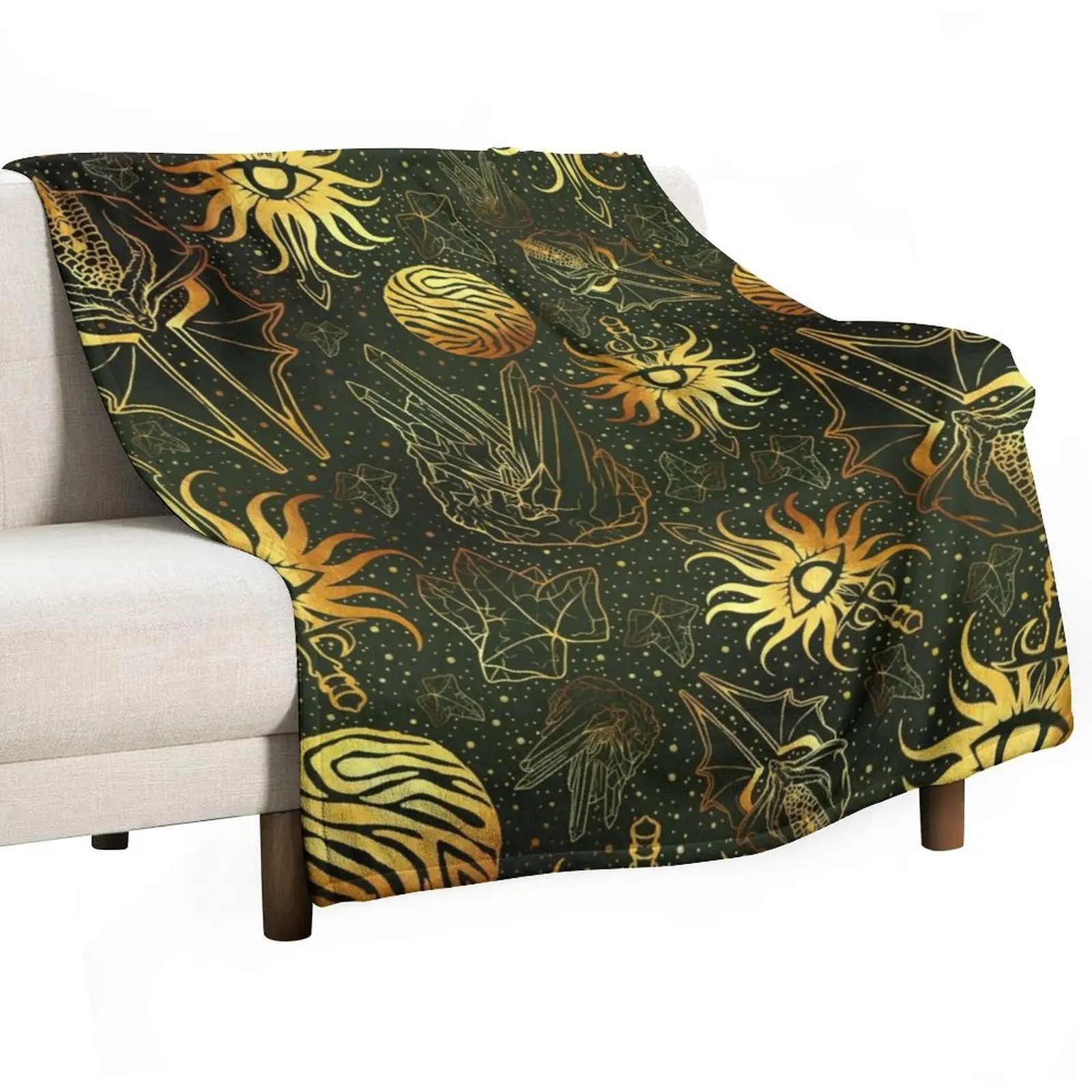 

For the Inquisition Dragon Age Inspired Origins II Inquisitor Throw Blanket Cozy Throw Blanket Birthday Gift for Him Her