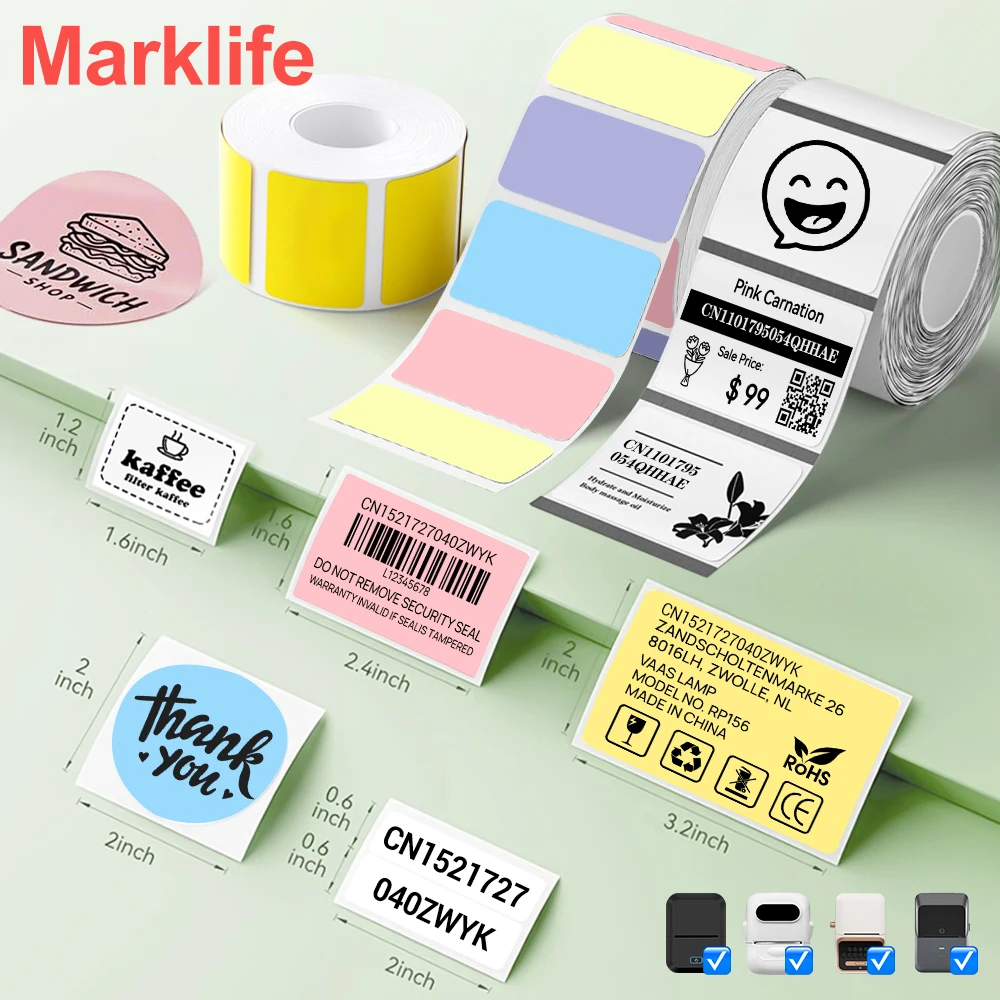 X2 Thermal RFID Label Sticker Adhesive Label Paper Tape 40*30mm 50*30mm for M110 M220 M200 P50 X2 E210 P2 N20 Label Printer