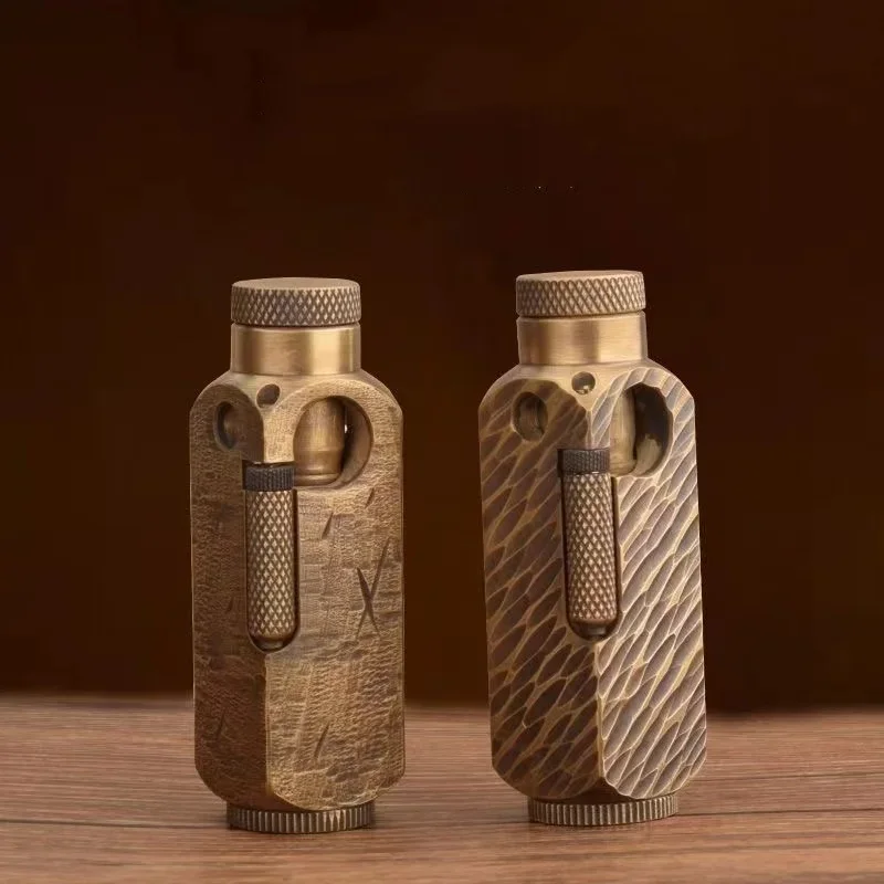 Handgefertigte, aus Messing geschnitzte Trench-Feuerzeuge, Flamidor, schwere Vintage-Feuerzeuge, Smoking Gifts-Kollektion für Herren