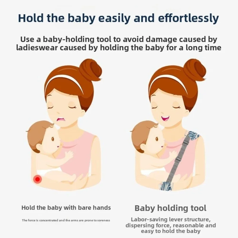 

Ergonomic Design Baby Carrier Adjustable Breathable Infant Waist Stool Strap Soft Material Newborn Front Holding