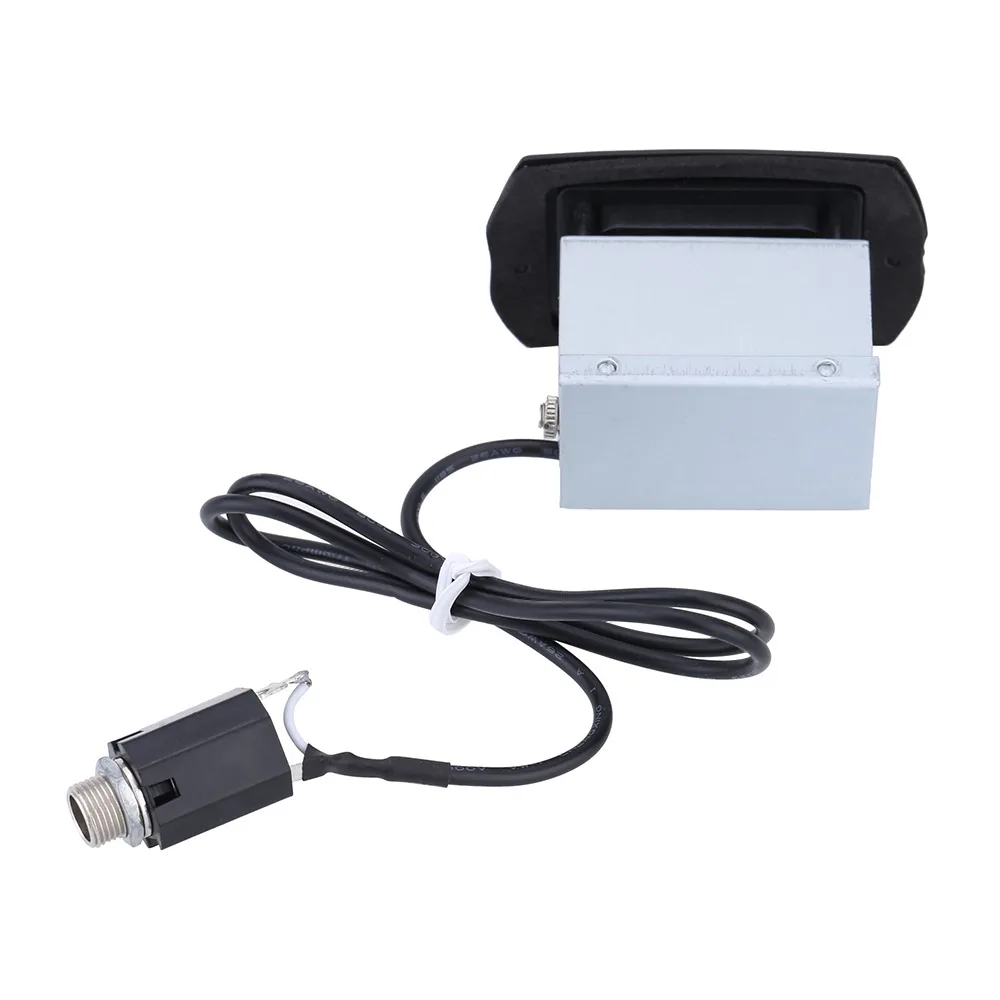 ​Small Passive Type​ Acoustic Guitar EQ​ ​PS900 Model ​6.35MM Plug​ ​EQ Equalizer Preamp​ ​Black ​Piezo Pickup Tuner