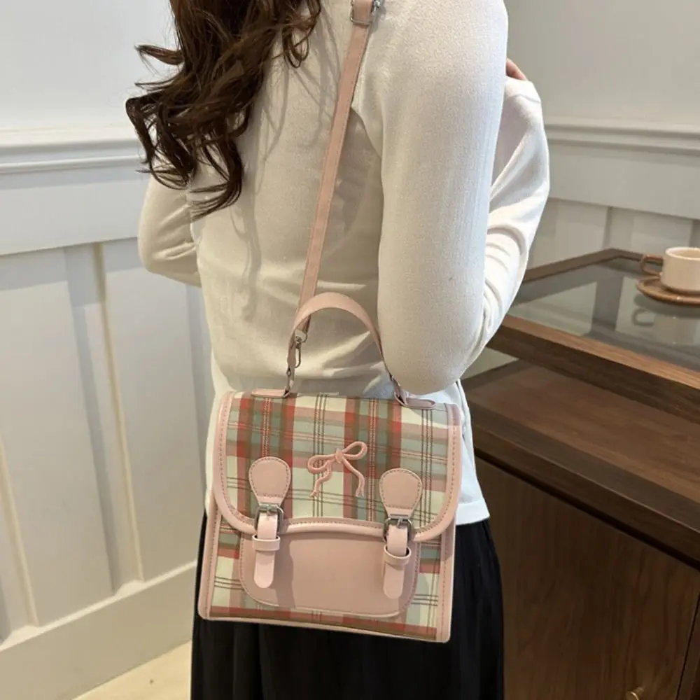 الكورية نمط بو كلية نمط حقيبة الظهر منقوشة حقيبة كتف شبكة القوس حقيبة الظهر حقيبة يد المراهقين حقيبة مدرسية الطلاب