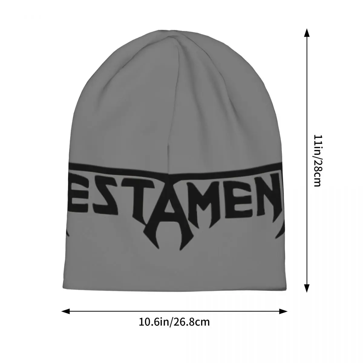 Graphic Print Testament Thrash Metal Band Logo Bonnet Knit Hat Merchandise Winter Warm Skullies Beanies Unisex