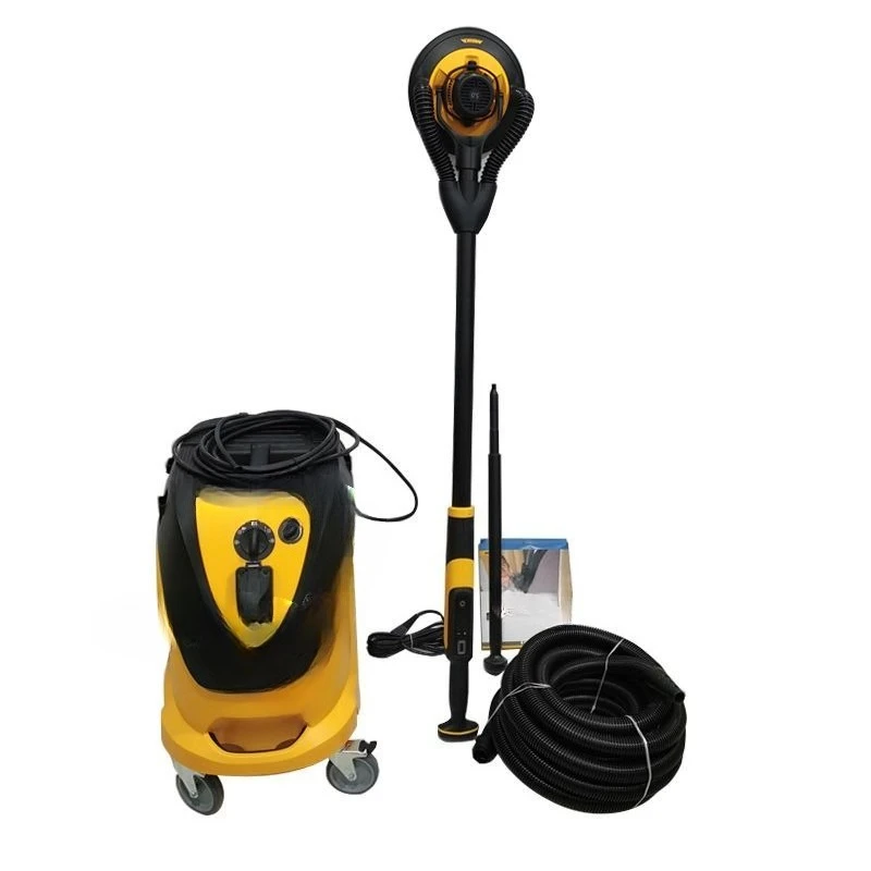 

Wall dry grinder, dust shaking linkage industrial vacuum cleaner, hand-held dust-free grinder long rod