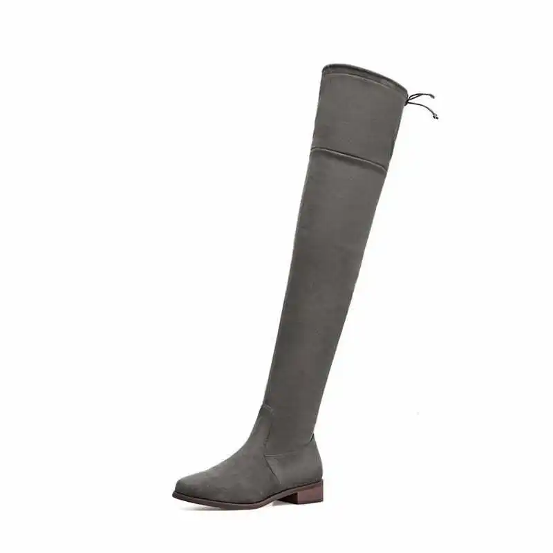 冬用太もも丈レディースブーツ-ロングスノーシューズ-女性用フットウェア-防水puレザー-コットン裏地-サイドジッパー開閉-ファッションブーツ