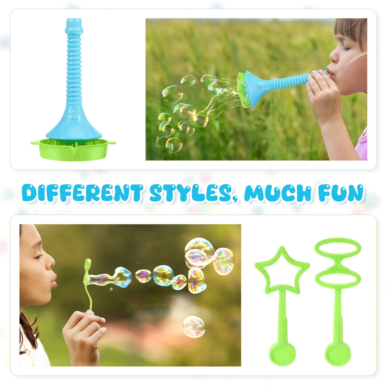 Chewing Gum Child Toys Wands with Tray Large Children Maker Blowing Tools