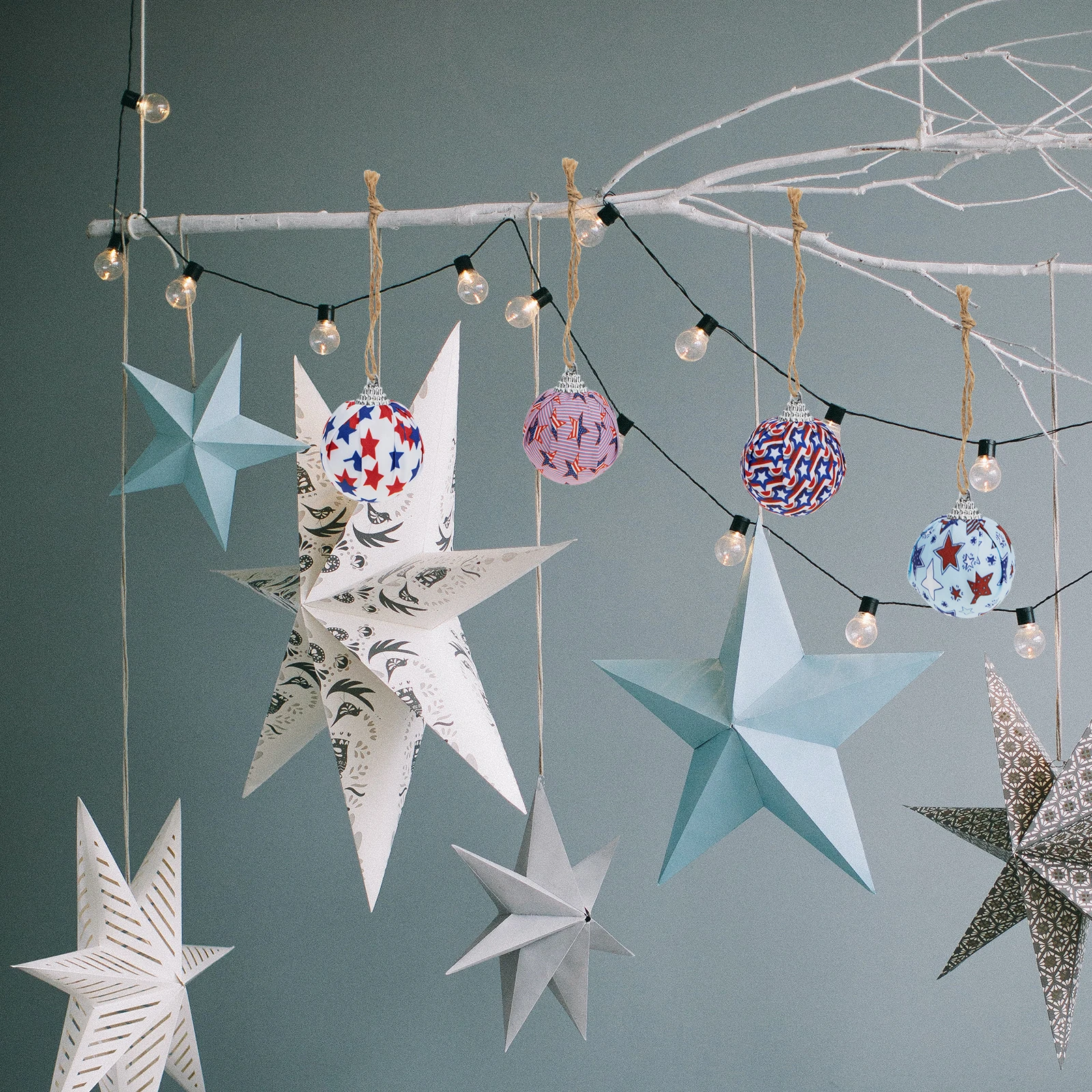 

Independence Day Patriotic Independence Day Balls naments Hanging Balls Tree Cloth Ball Party Supplies USA Theme Festive Wind