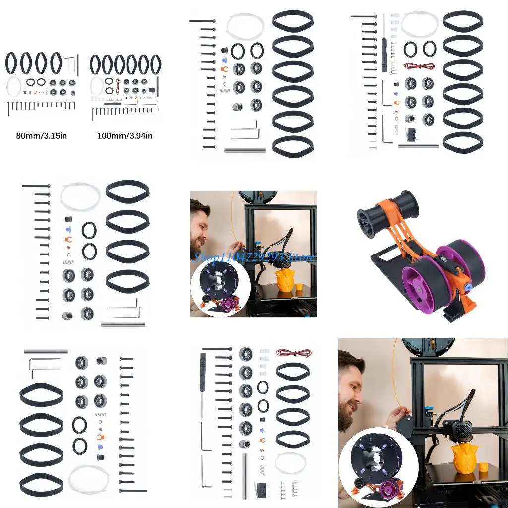 

Y2GD Heavy Duty Filament Spool Holder Enraged for Filamentalist Passive Rewinder