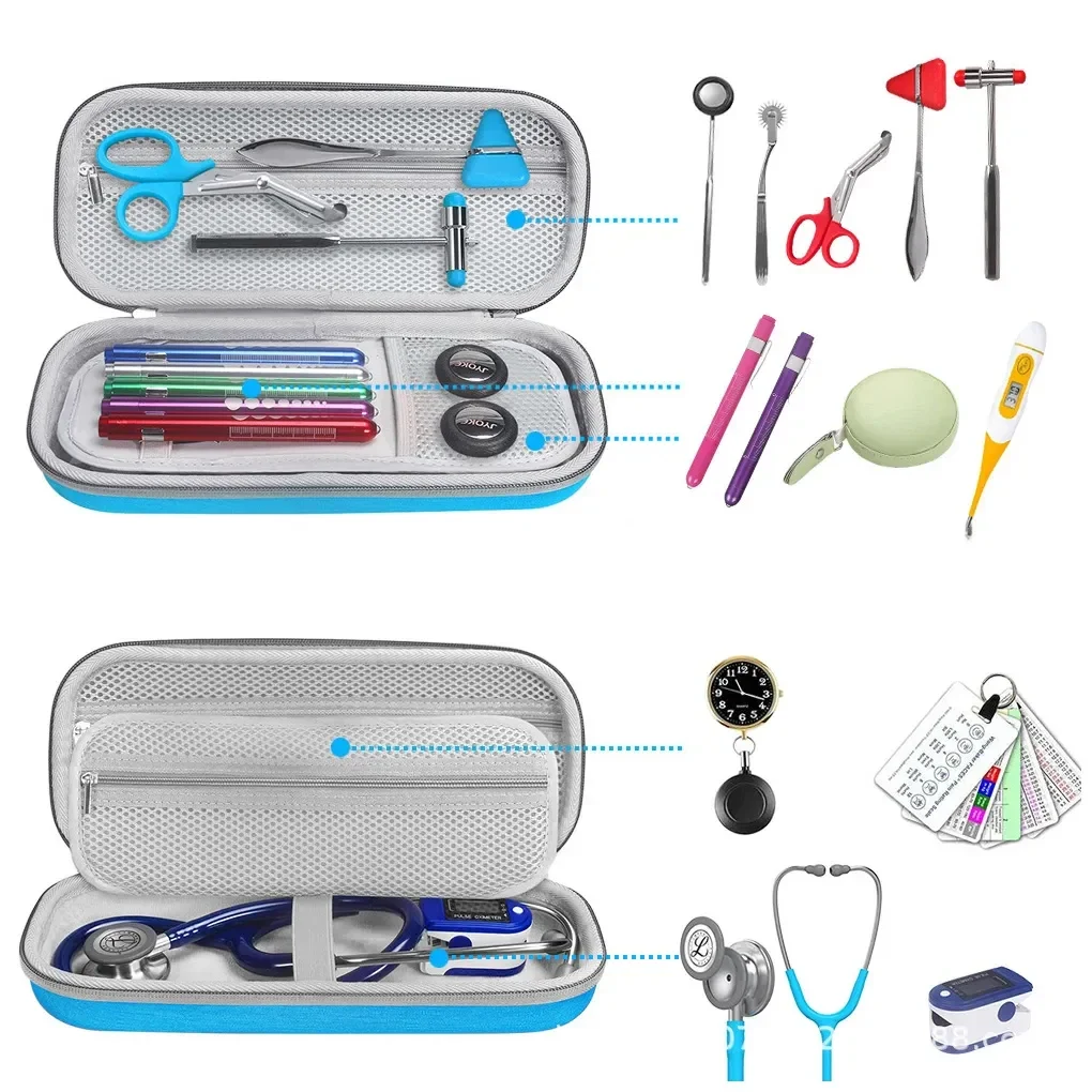 Portable Empty Non-woven Emergency Bag Multifunctional  EVA Storage Bag Home Square Hard Shell Medical Storage Box