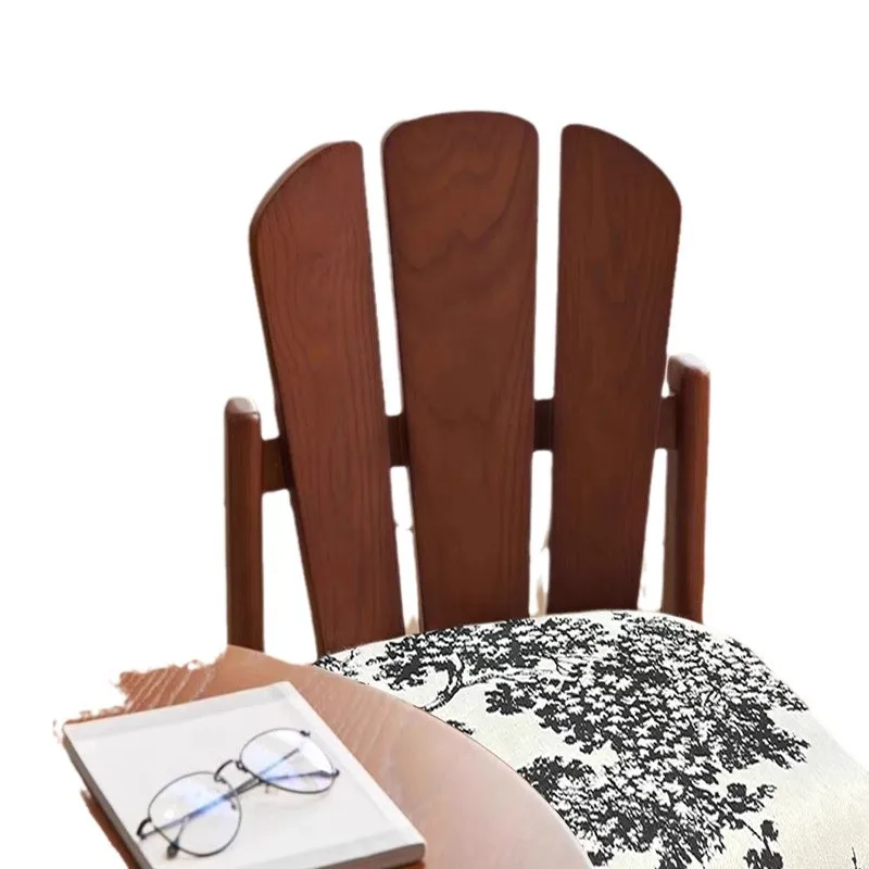 

French antique retro peacock chair designer personalized solid wood dining chair back chair