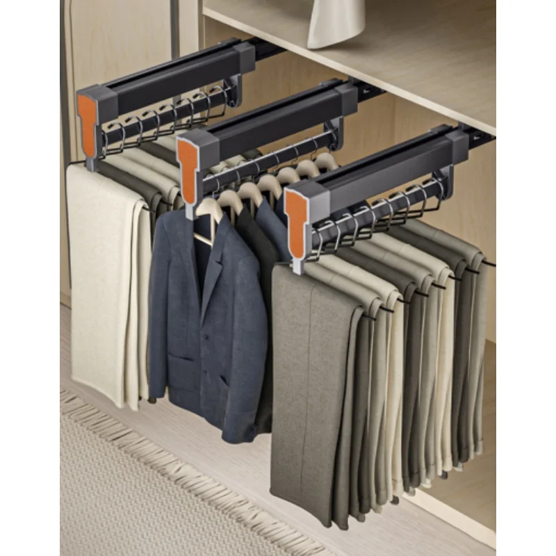 

Роскошный шкаф, настенный складской магазин, шкаф, выдвижная выдвижная вешалка, вешалка для одежды, брюк, витрина, стойка для брюк, подставка