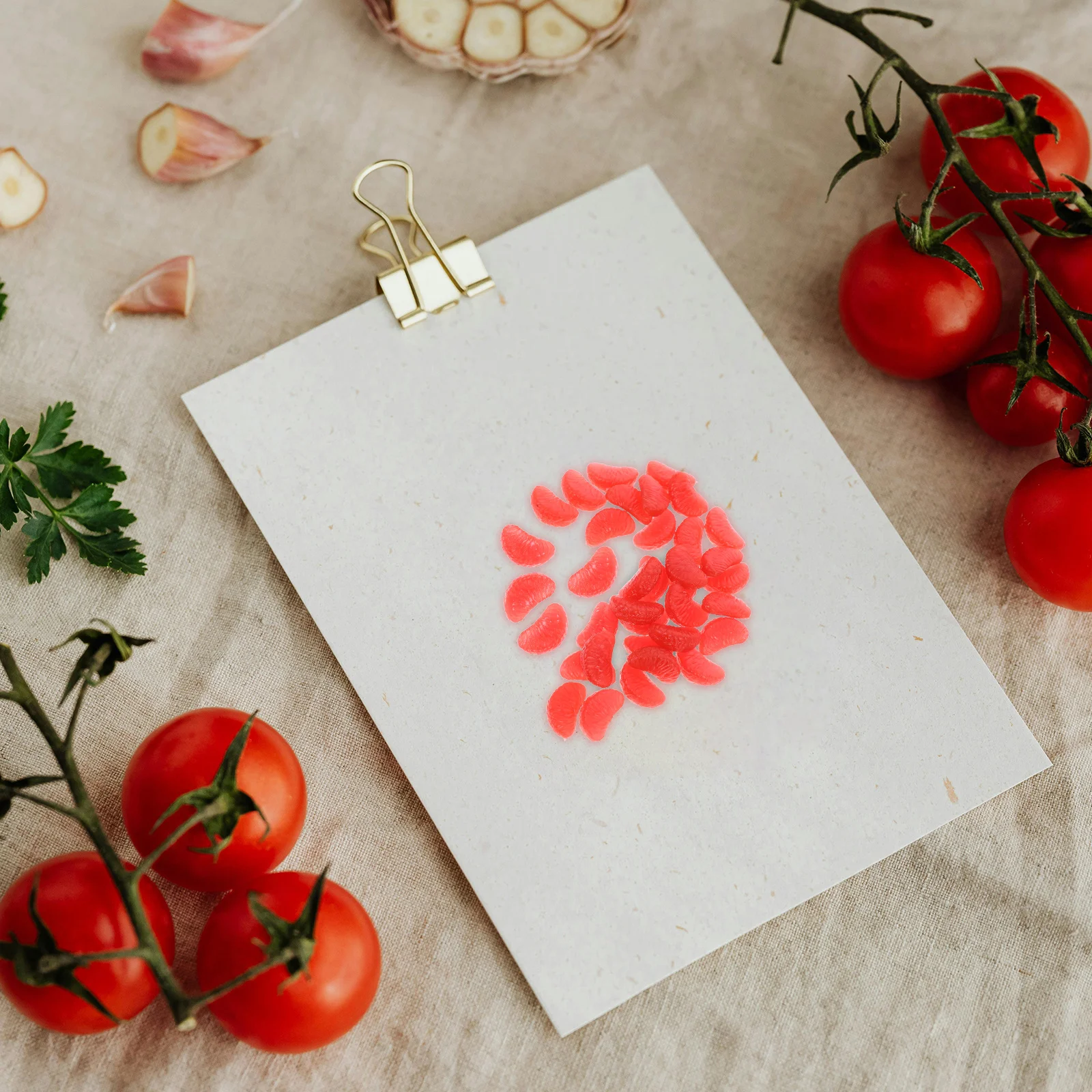 32 قطعة شرائح برتقالية محاكاة DIY سحر الحلي الصغيرة ل جراب هاتف إكسسوارات الشعر لوازم الحرفية شرائح سحر #6