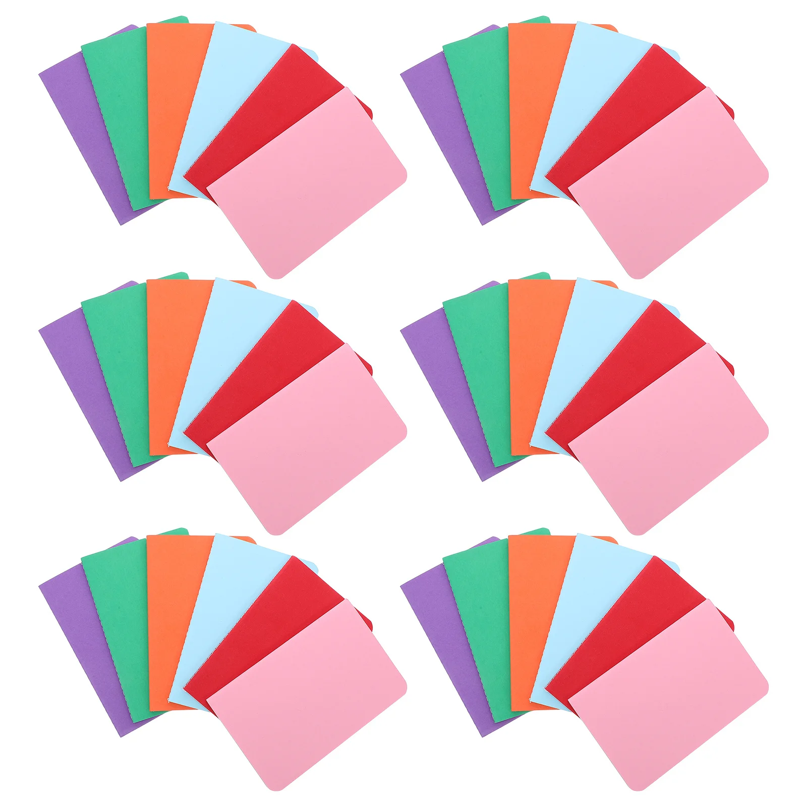 36 قطعة مفكرة صغيرة بحجم الجيب دفتر مبطن غطاء ورق كرافت مدمج مجلة صغيرة للمدرسة والمكتب والسفر استخدام مذكرة السائبة