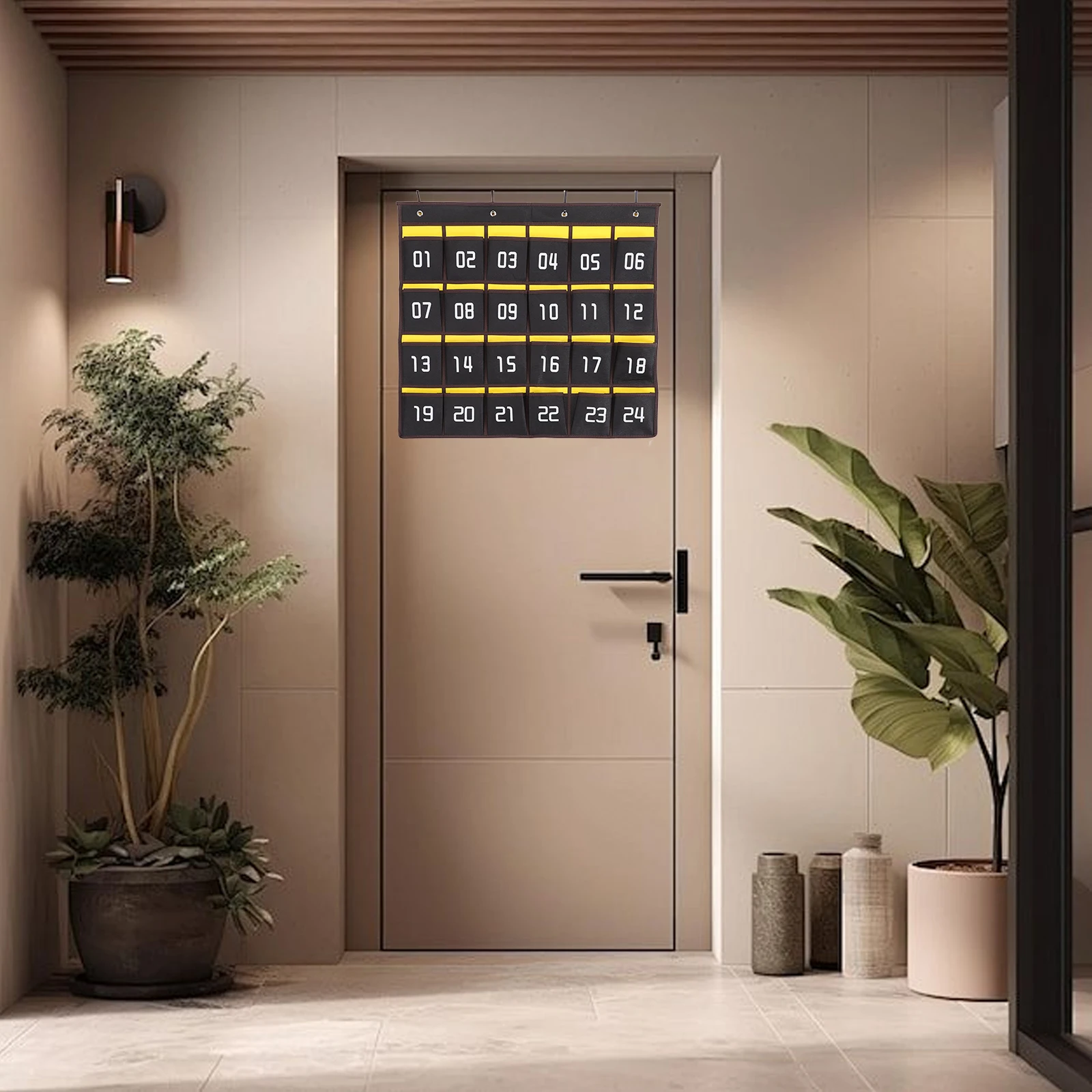 

Phone Storage Bag Wall Hanging Large Capacity Classroom Cell Phone Holder Over Door Organizer Pocket Holder Organizer