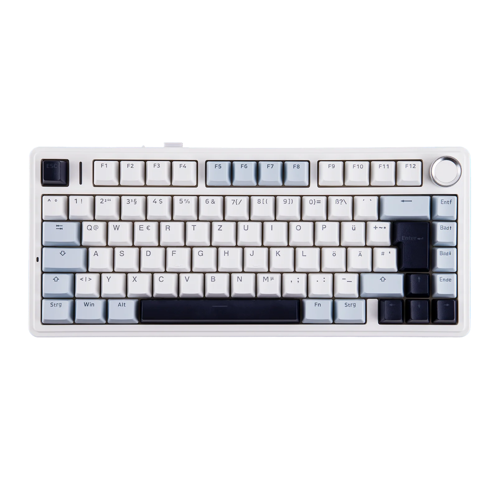 ISO-DE Layout EPOMAKER X AULA F75 75% German QWERTZ Hot-Swap Gasket Wired/Bluetooth/2.4G Wireless Mechanical Keyboard Knob/RGB