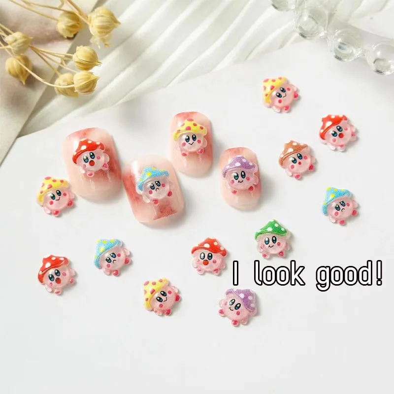 no.25  20/40pcs cartoon nail accessories mixed Powder Cute Star resin accessories refrigerator nail patch