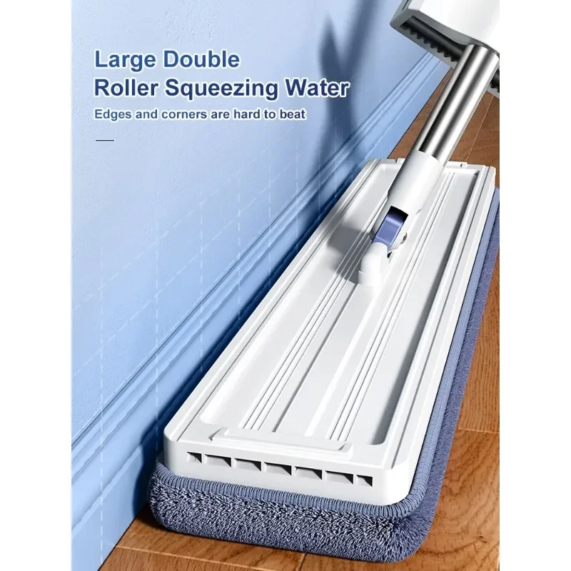 JOYBOS Mop per pavimenti ingranditi lavaggio a mano Mop pigro Squeeze Self-Wring Household disidratazione automatica Magic Flat Mop Cleaning