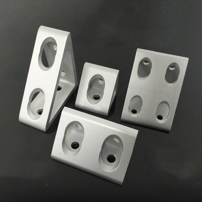 2020 Corner Fitting 2040 Angle Code 3030 Triangle Block Right Angle Triangle Connector CNC Processing Extrusion Corner Fitting