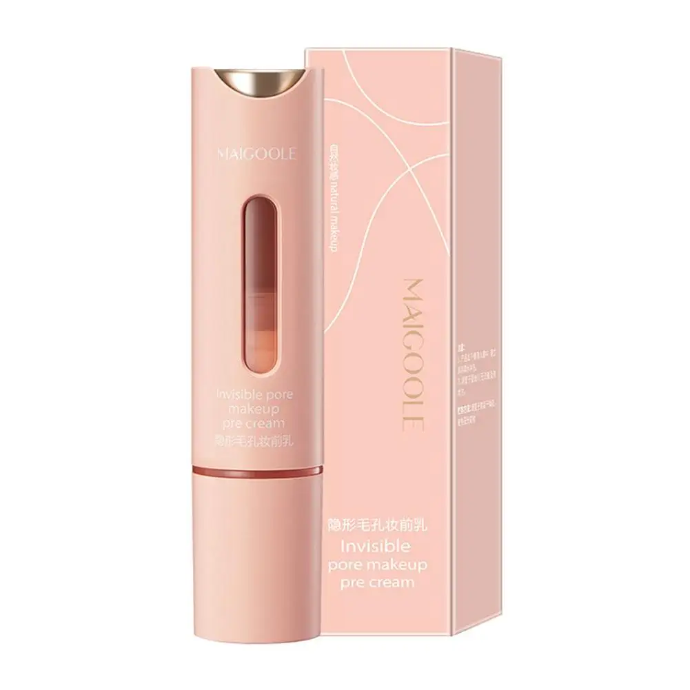 Invisible Pore Makeup Primer Cream Long Lasting Moisturizes Transparent Skin Tone Brighten Concealer Cream Face Natural Q1v0