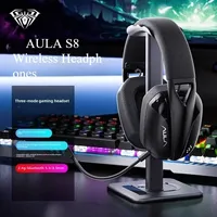 AULA S8 Headphones Wireless Bluetooth Headset Esports Computer Tri-mode Lightweight with Mic for PC Laptops Gaming Headphones