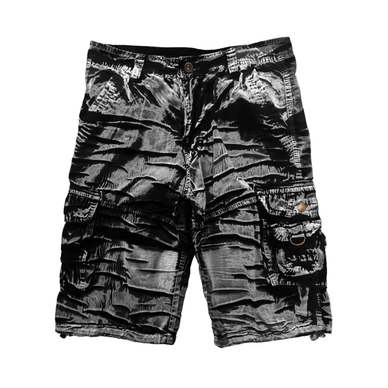 Short Cargo d'été hommes Cool Camouflage coton décontracté hommes pantalons courts marque vêtements confortable Camo hommes Cargo Shorts sans ceinture